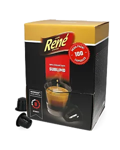 Caf&Atilde;&copy; Ren&Atilde;&copy; Sublimo Big Pack package and capsule for Nespresso&Acirc;&reg;