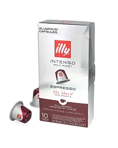 illy Espresso Intenso package and capsule for Nespresso&reg;