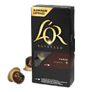 L'OR Forza package and capsule for Nespresso®