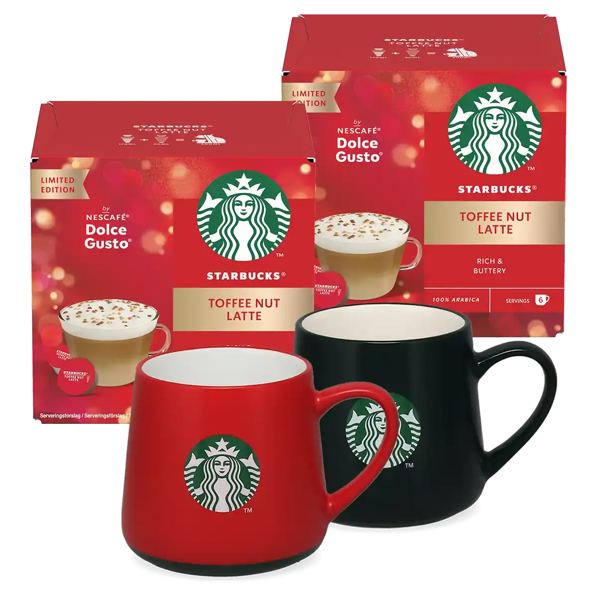 Πακέτο Toffee Nut Latte + 2 κούπες