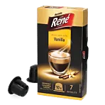 CafÃ© RenÃ© Vanilla package and capsule for NespressoÂ®