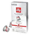 illy Lungo Classico package and capsule for Nespresso®