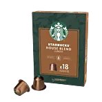 Starbucks House Blend Lungo Big Pack package and capsule for Nespresso